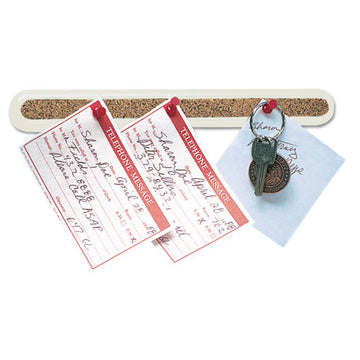 Quartet® Bulletin Bar Ii Natural Cork Bulletin, 12 X 1, Brown, Black Plastic Frame freeshipping - TVN Wholesale